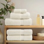 Vidaxl gants de toilette 10 pcs crme 15 x 21 cm coton
