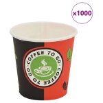 Vidaxl gobelet  caf je1560 1000 pcs papier 120 ml (4 oz)