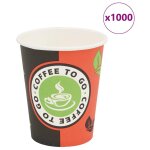 Vidaxl gobelet  caf je1560 1000 pcs papier 240 ml (8 oz)