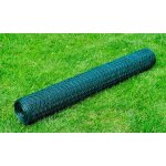 Vidaxl grillage acier galvanis� et rev�tement en pvc 25 x 1 m vert