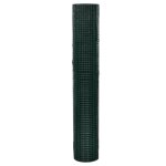 Vidaxl grillage acier galvanis� et rev�tement en pvc 25 x 1 m vert