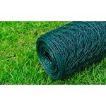 Vidaxl grillage acier galvanis� et rev�tement en pvc 25x0, 75 m vert