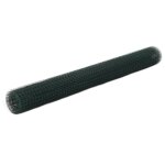 Vidaxl grillage acier avec rev�tement en pvc 25x1, 5 m vert
