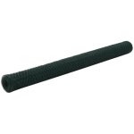 Vidaxl grillage acier avec revtement en pvc 25x1, 5 m vert
