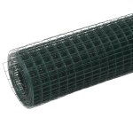 Vidaxl grillage acier avec revêtement en pvc 10x1, 5 m vert Vidaxl grillage acier avec revêtement en pvc 10x1, 5 m vert