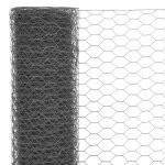 Vidaxl grillage acier avec revêtement en pvc 25x0, 75 m gris Vidaxl grillage acier avec revêtement en pvc 25x0, 75 m gris