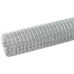 Vidaxl grillage pour volire acier galvanis 25x0, 5 m argent
