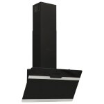 Vidaxl hotte murale 60 cm acier et verre tremp noir