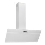 Vidaxl hotte murale 90 cm acier et verre tremp blanc