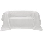 Vidaxl housse de canap micro - sude crme 270x350 cm