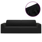 Vidaxl housse extensible de canap 2 places crme jersey de polyester
