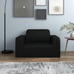 Vidaxl housse extensible de canap noir jersey de polyester