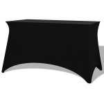 Vidaxl housses extensibles pour table 2 pices 243 x 76 x 74cm noir
