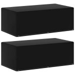 Vidaxl housses de meubles de jardin 2pcs 6�illets barbecue 170x90x60cm