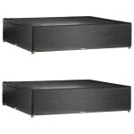 Vidaxl housses de salon de jardin 2 pcs 16 ?illets 240x240x55 cm carr