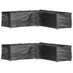 Vidaxl housses de salon de jardin en forme de l 2 pcs 16 oeillets Vidaxl housses de salon de jardin en forme de l 2 pcs 16 oeillets