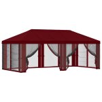 Vidaxl housse de tonnelle avec murs lat�raux bordeaux 600, 5 x 300, 5 cm