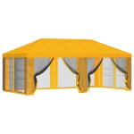 Vidaxl housse de tonnelle avec murs lat�raux jaune 600, 5 x 300, 5 cm