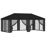 Vidaxl housse de tonnelle avec murs lat�raux noir 600, 5 x 300, 5 cm
