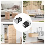 Vidaxl insert de tube filet� 2 pcs noir et argent acier galvanis�