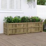 Vidaxl jardini�re 180x50x50 cm bois de pin impr�gn�