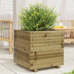 Vidaxl jardinire 50x50x49, 5 cm bois de pin imprgn