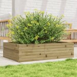 Vidaxl jardinire 90x60x23 cm bois de pin imprgn