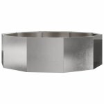 Vidaxl jardini�re argent 120 x 120 x 35 cm acier inoxydable