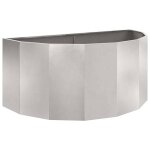 Vidaxl jardini�re argent 120 x 60 x 50 cm acier inoxydable