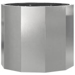 Vidaxl jardini�re argent 60 x 60 x 50 cm acier inoxydable