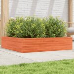 Vidaxl jardinière cire marron 100x100x23 cm bois de pin massif Vidaxl jardinière cire marron 100x100x23 cm bois de pin massif