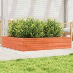 Vidaxl jardinière cire marron 110x110x23 cm bois de pin massif Vidaxl jardinière cire marron 110x110x23 cm bois de pin massif