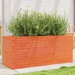 Vidaxl jardinière cire marron 110x40x45, 5 cm bois de pin massif Vidaxl jardinière cire marron 110x40x45, 5 cm bois de pin massif