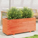 Vidaxl jardinière cire marron 110x40x49, 5 cm bois de pin massif Vidaxl jardinière cire marron 110x40x49, 5 cm bois de pin massif