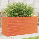 Vidaxl jardinière cire marron 90x40x46 cm bois de pin massif Vidaxl jardinière cire marron 90x40x46 cm bois de pin massif