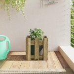 Vidaxl jardinière avec design de clôture 30x30x30 cm pin imprégné Vidaxl jardinière avec design de clôture 30x30x30 cm pin imprégné