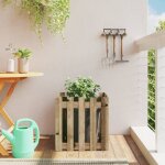 Vidaxl jardinière avec design de clôture 50x50x50 cm pin imprégné Vidaxl jardinière avec design de clôture 50x50x50 cm pin imprégné