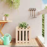 Vidaxl jardini�re avec design de cl�ture 50x50x50 cm pin massif