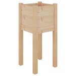 Vidaxl jardinire d'extrieur 31x31x70 cm bois de pin massif