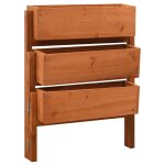 Vidaxl jardini�re pliable de jardin orange 60x14x75 cm bois de sapin