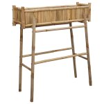 Vidaxl jardini�re avec support naturel 100 x 38 x 114 cm bambou