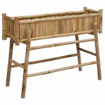 Vidaxl jardini�re avec support naturel 100 x 38 x 74 cm bambou