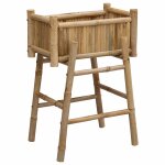Vidaxl jardini�re avec support naturel 50 x 38 x 74 cm bambou