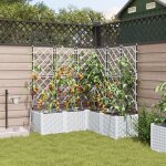 Vidaxl jardini�res avec syst�me d'irrigation 5 pcs blanches