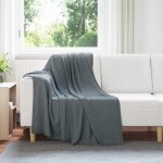 Vidaxl jet� gris fonc� 170 x 130 cm toison