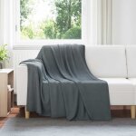 Vidaxl jet� gris fonc� 200 x 150 cm toison