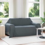 Vidaxl jet� gris fonc� 280 x 210 cm toison