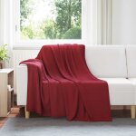 Vidaxl jet� rouge bordeaux 200 x 150 cm toison
