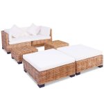 Vidaxl jeu de canaps 16 pcs rotin naturel