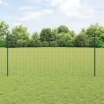 Vidaxl kit de cl�ture de jardin lot de 2 vert m�tal en pvc